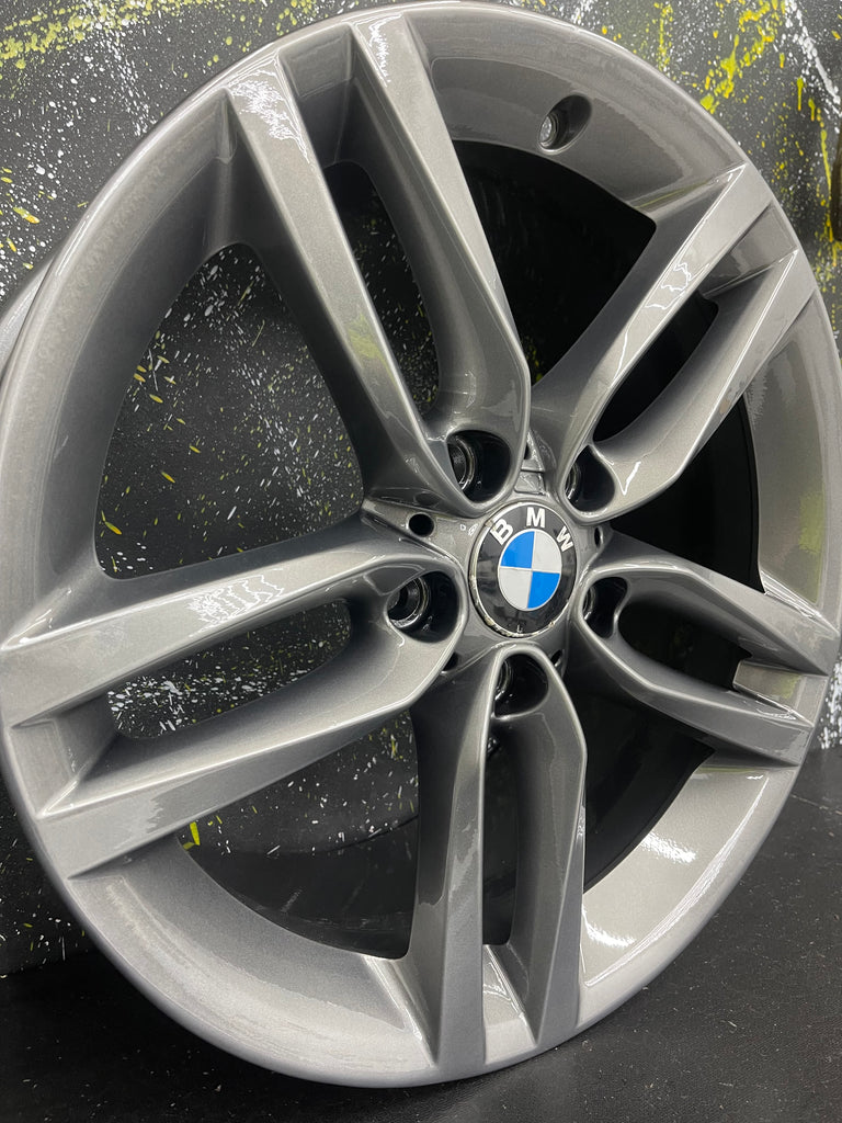 GENUINE BMW 1/2/3/4 SERIES F30 F31 F32 18” 400M ANTHRACITE ALLOY WHEELS 7845880