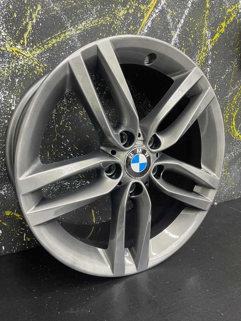 GENUINE BMW 1/2/3/4 SERIES F30 F31 F32 18” 400M ANTHRACITE ALLOY WHEELS 7845880