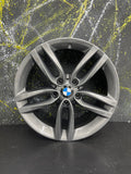 GENUINE BMW 1/2/3/4 SERIES F30 F31 F32 18” 400M ANTHRACITE ALLOY WHEELS 7845880