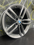 GENUINE BMW 1/2/3/4 SERIES F30 F31 F32 18” 400M ANTHRACITE ALLOY WHEELS 7845880