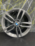 GENUINE BMW 1/2/3/4 SERIES F30 F31 F32 18” 400M ANTHRACITE ALLOY WHEELS 7845880