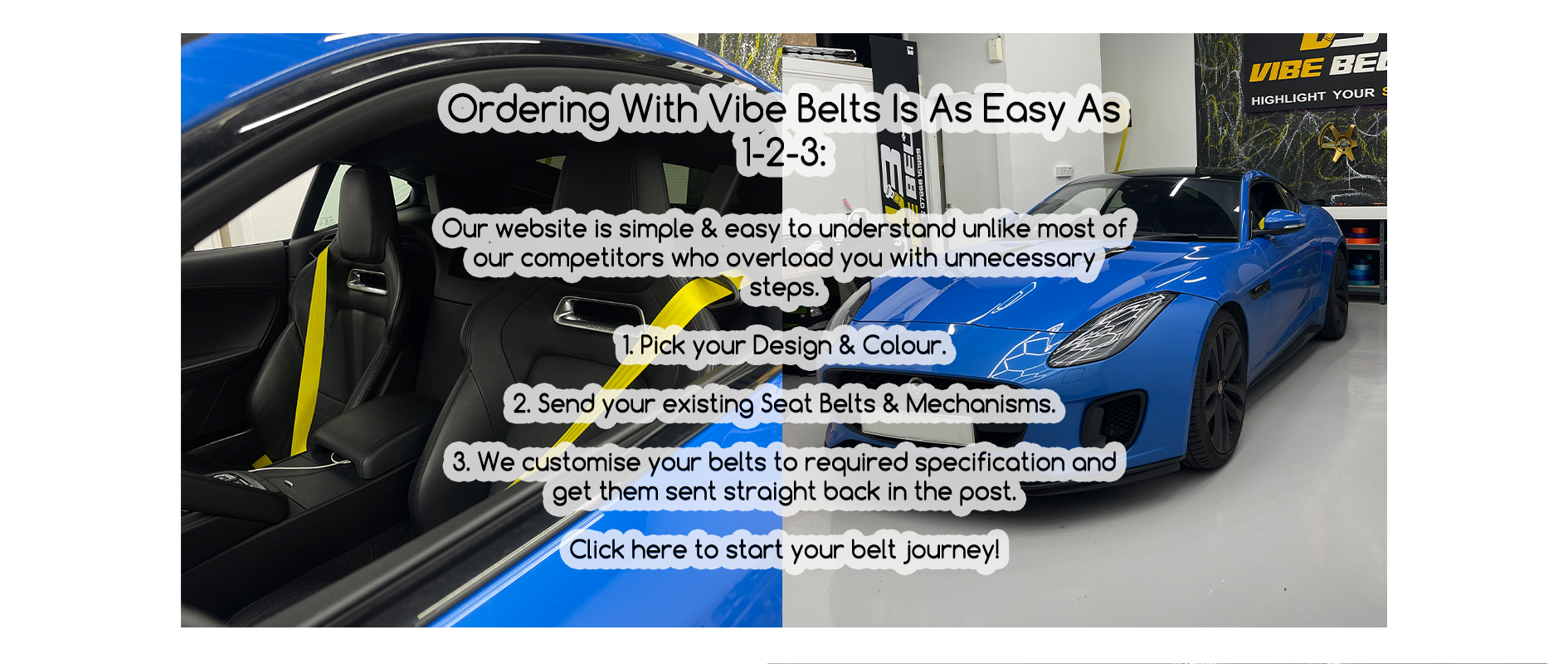 Vibe Belts - Custom Seat Belts