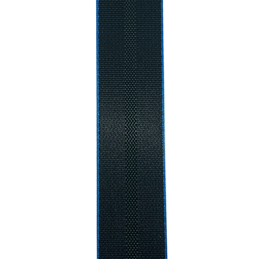 Vibe Belts - Custom Seat Belt Re-Webbing Service - Blue Edged
