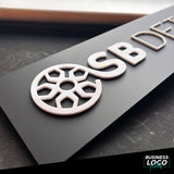 4D Acrylic (3mm) Business Logo & Detailing Display Plate (Single Plate)