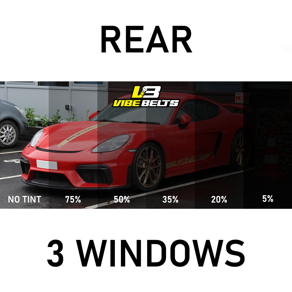 Window Tinting - Rear 3 Windows