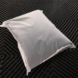 Black and white twisted loop microfibre drying towel